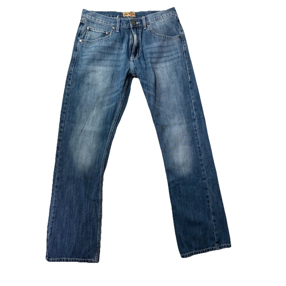 Wrangler 20X Style 42 Vintage Boot Jeans Tag 34x34 Men's Western Blue Denim 0648 - Picture 2 of 7